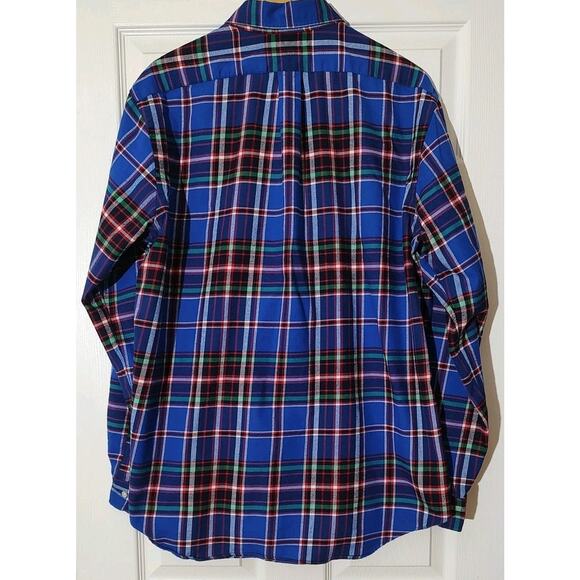 Men's Ralph Lauren Classic Fit Performance Flannel Long Sleeve Plaid Shirt - XL - Picture 3 of 4